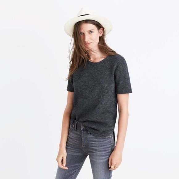 Madewell Gray Crew Neck Sweater - Picture 2 of 8